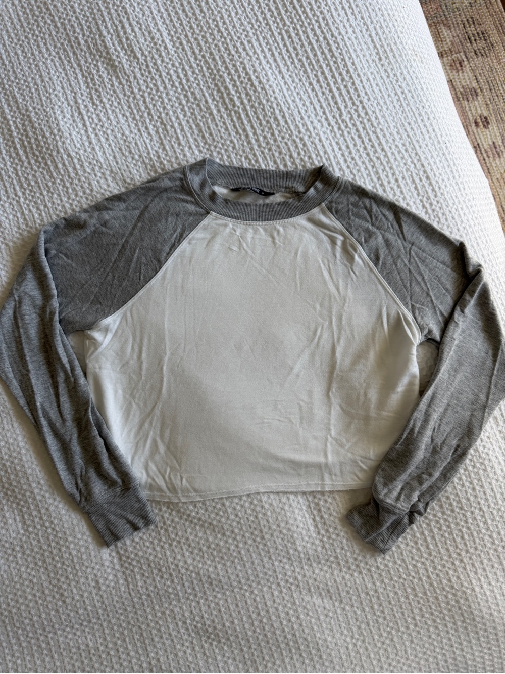 Splits59 Baseball Long Sleeve Top - White and Gray